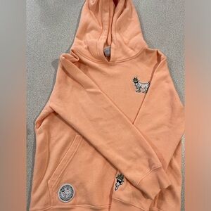 Goat sweatshirt peach size youth XL